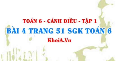 Bài 4 trang 51 SGK Toán 6 tập 1 Cánh Diều